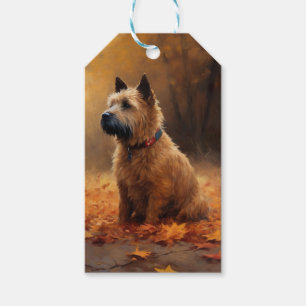 Etiqueta Para Presente Chesapeake Bay Terrier no outono