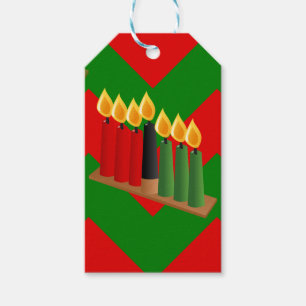 Etiqueta Para Presente chevron kwanzaa