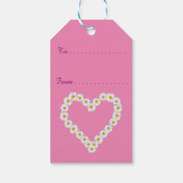 Etiqueta Para Presente Chic Daisy Chains em Rosa, Tags de Presente Person