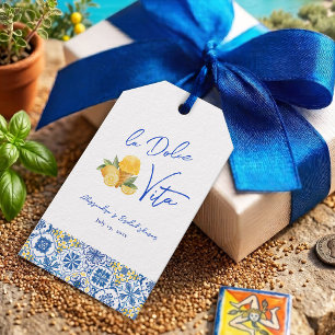 Etiqueta Para Presente Chic La Dolce Vita Verão Italiano Chá de Noiva
