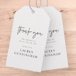 Etiqueta Para Presente Chic Moderno Simples Obrigado<br><div class="desc">Design é composto por tipografia quic moderna com sans serif e serif font.</div>
