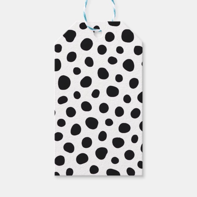Etiqueta Para Presente Chic Playful Energy Dalmatian Spot Pattern (Frente)