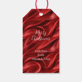 Etiqueta Para Presente Chic Red Christmas