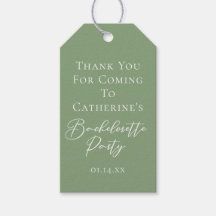 Chic Sage Green Bachelorette Party Personalized