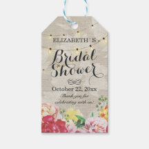 Chic String Lights Linen Floral Obrigado Dotar