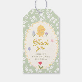 Etiqueta Para Presente Chick Baby Shower Thank You Favor Tag