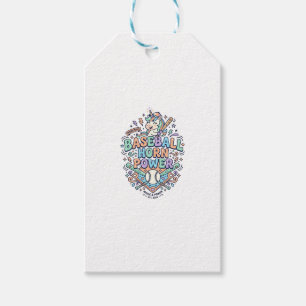 Etiqueta Para Presente Chifre de Beisebol Unicórnio Poder Kawaii Design V