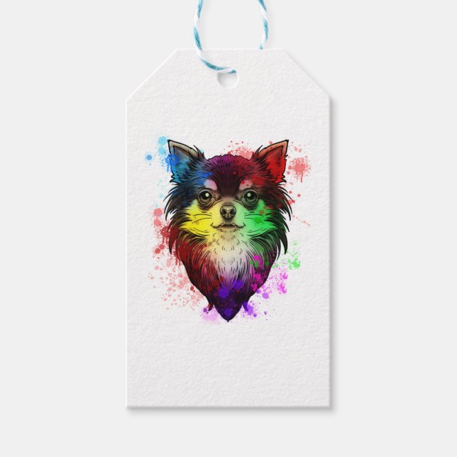 Etiqueta Para Presente Chihuahua Dog (Frente)