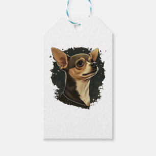 Etiqueta Para Presente Chihuahua Feliz Natal Árvore de Natal Fofinho