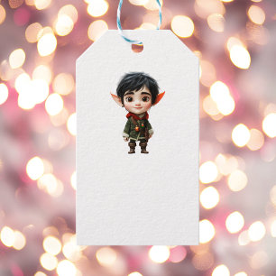 Etiqueta Para Presente Chill Boy Christmas Elf White Dags