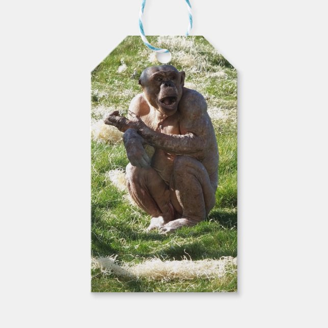 ETIQUETA PARA PRESENTE CHIMPANZÉ (Frente)