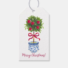 Etiqueta Para Presente Chinoiserie personalizada Natal