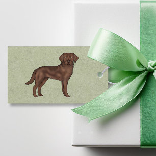 Etiqueta Para Presente Chocolate Labrador Retriever Brown Lab Cachorro Ve
