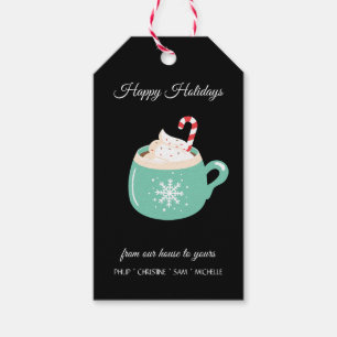 Etiqueta Para Presente Chocolate Quente de Natal