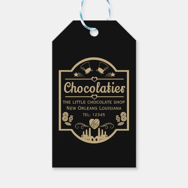 Etiqueta Para Presente Chocolatier (Frente)