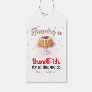 Etiqueta Para Presente Christmas Bundt Cake ,Thanks Appreciation Gft tags