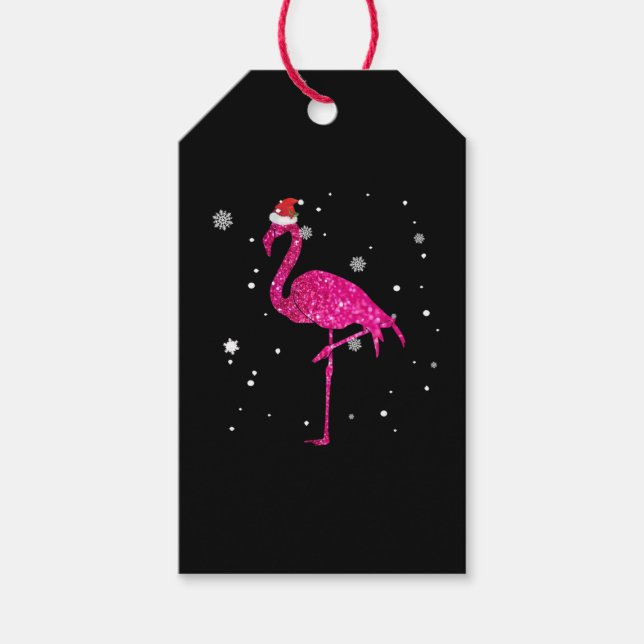 Etiqueta Para Presente Christmas Flamingo Essential (Frente)