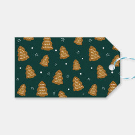 Etiqueta Para Presente Christmas Gingerbread Trees