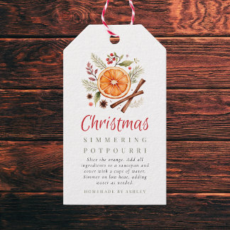Etiqueta Para Presente Christmas Simmering Potpourri