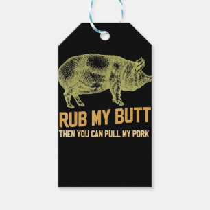 Etiqueta Para Presente Churrasco CHURRASCO Grill Pig Funny Pork Id Fuma
