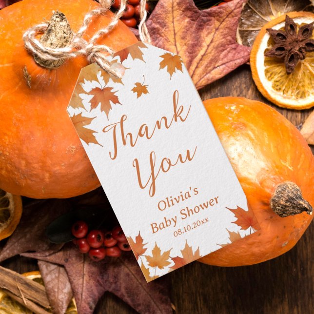 Etiqueta Para Presente Chuva de agradecimentos pelo chá de bebê (Criador carregado)