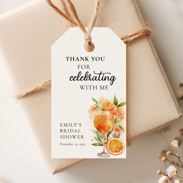 Etiqueta Para Presente Chuva de Amor Bridal Shower (Criador carregado)