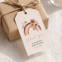 Chuva de Bebê Arco-íris Aquarela Boho Neutro Rústi