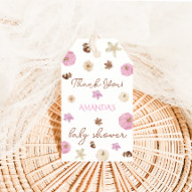 Chuva de Bebê Outono Rosa Agradeço ao Bebê