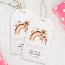 Chuva de Cor Boho Neutra Rústica para Bebê em Aqua