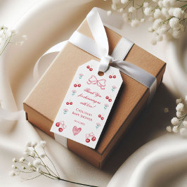 Etiqueta Para Presente Chuva de Gratidão para o Bebê de Flor de Cerejeira