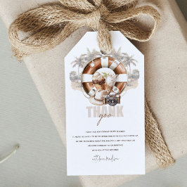 Etiqueta Para Presente Chuva de Noiva na Praia Personalizado