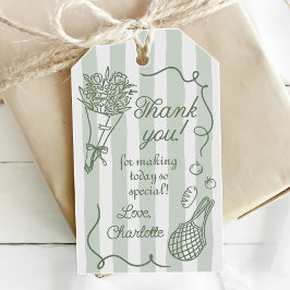 Etiqueta Para Presente Chuva Fresca do Mercado Chuveiro Nupcial