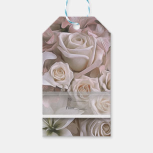 Etiqueta Para Presente Chuveiro de Noiva Rosa Floral Shabby Chic Favor Pe