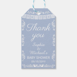 Etiqueta Para Presente Cielito Lindo Blue Papel Picado Baby Shower