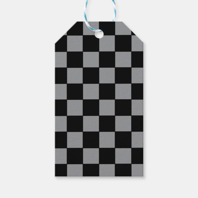 Etiqueta Para Presente Cinzas e preto (Frente)
