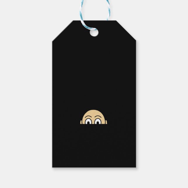 Etiqueta Para Presente Citação básica do gráfico Peekaboo (Frente)