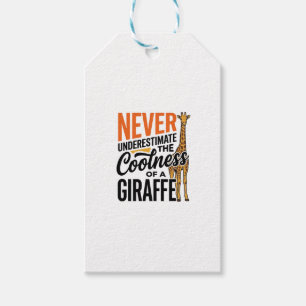 Etiqueta Para Presente Citação Engraçada de Girafa Camiseta Vintage Vetor