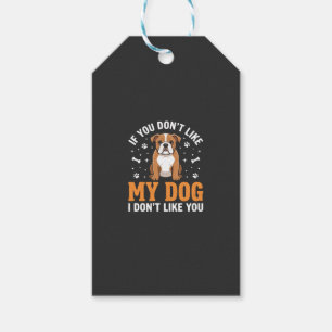 Etiqueta Para Presente Citação engraçada do meu cachorro Bulldog