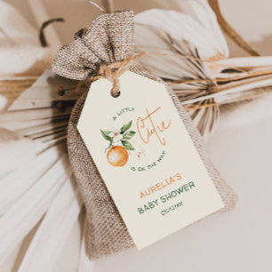 Etiqueta Para Presente Citrus Little Cutie Chá de fraldas