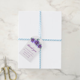 Etiqueta Para Presente Clematis Chique Classe Casamento Obrigado