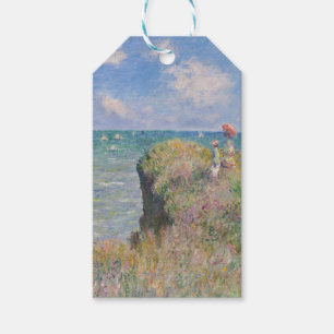 Etiqueta Para Presente Cliff Walk em Pourville por Claude Monet