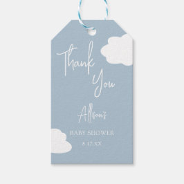 Etiqueta Para Presente Cloud Nine Gênero Chá de fraldas Neutro Obrigado