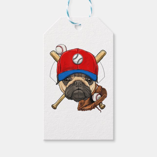 Etiqueta Para Presente Coach Pug Dog Lover Pug Mãe (Frente)