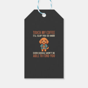 Etiqueta Para Presente Cockapoo Engraçado Amante de Café