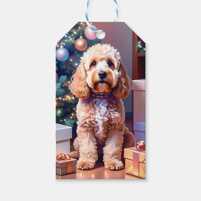 Etiqueta Para Presente Cockapoo Natal (Frente)