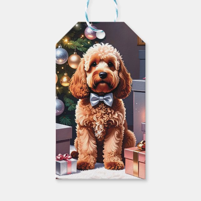 Etiqueta Para Presente Cockapoo Natal (Frente)