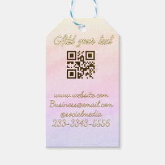 Etiqueta Para Presente código QR personalizado simples adicione o texto d