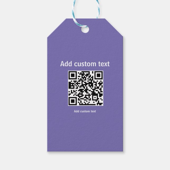 Etiqueta Para Presente código QR personalizado site personalizado (Frente)