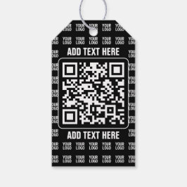 Etiqueta Para Presente Código QR promocional (editável) mais padrão de lo