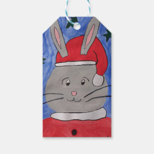 Etiqueta Para Presente Coelhinho de Papais noeis Bonitos